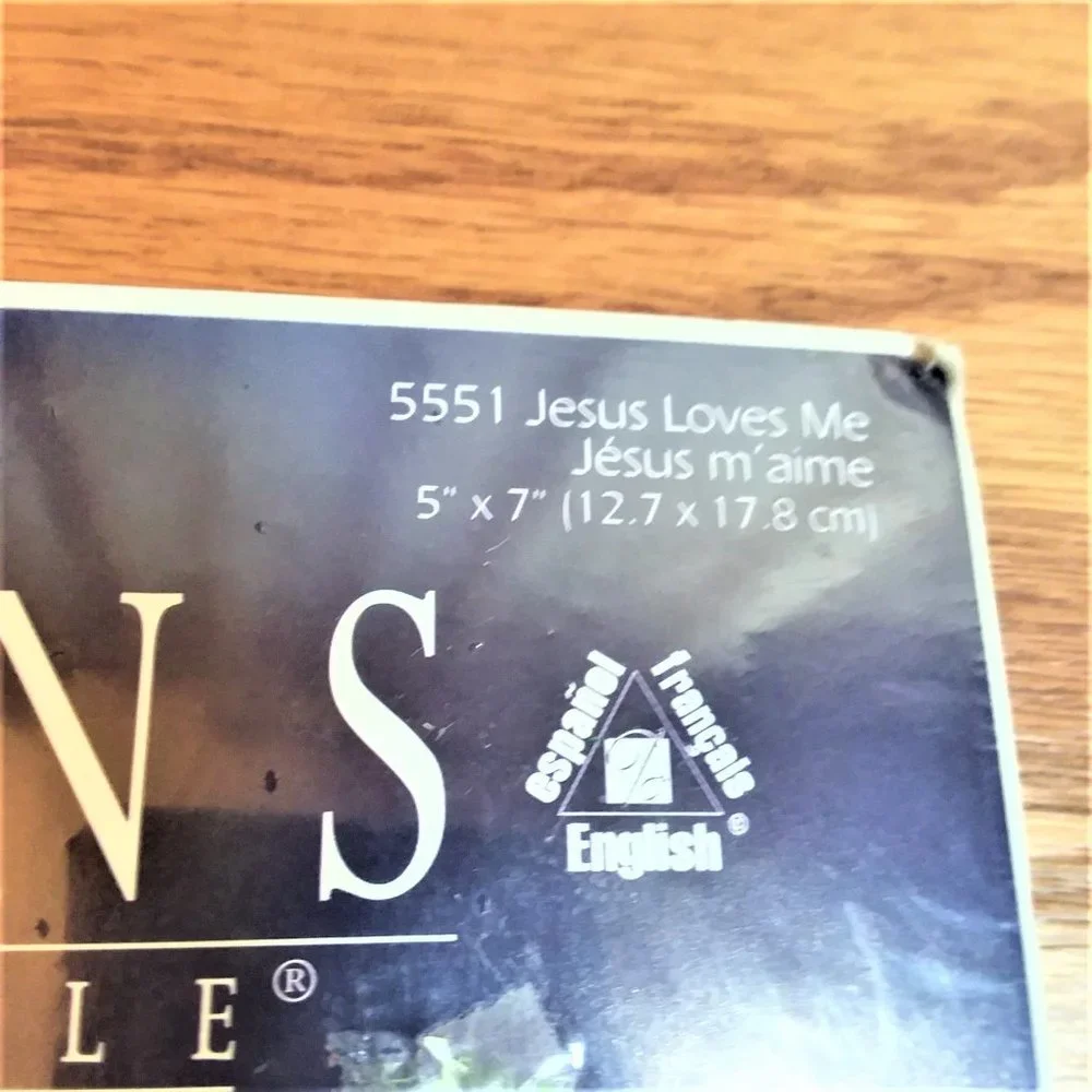 VTG Counted Cross Stitch Kit Jesus Loves Me Designs Needle VTG Girl Pray Bonus